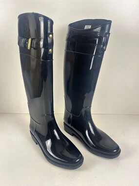 Lauren Ralph Lauren Rosalyn II Black Rain Boots Size 5B